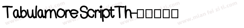 Tabulamore Script Th字体转换